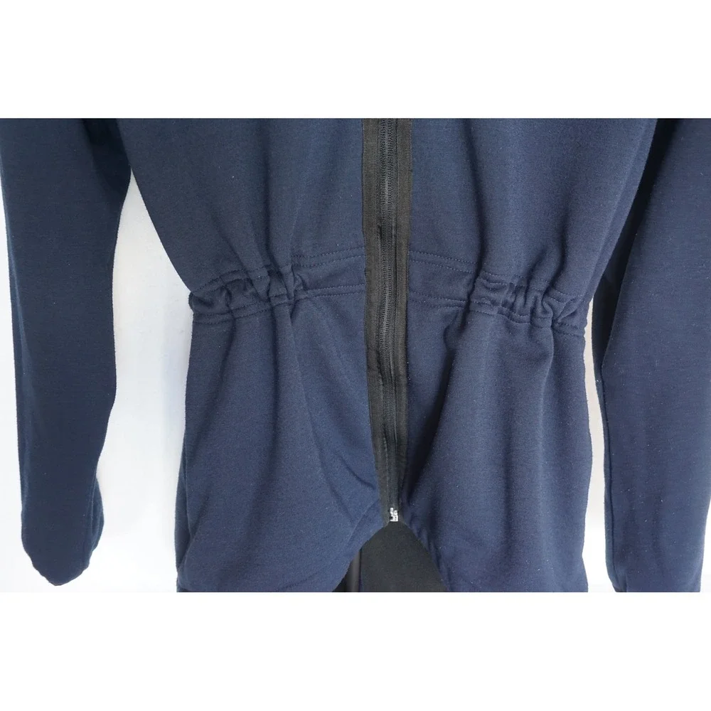 Elements Athleisure Navy Blue Fleece Lined Softshell Hooded Jacket L, WT133-01